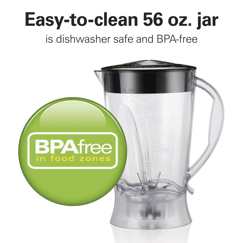 Hamilton Beach® Smoothie Blender 56 oz. Jar 10 Speeds Black & Reviews